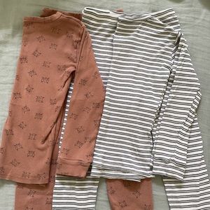 2 pairs of rylee and cru pajamas